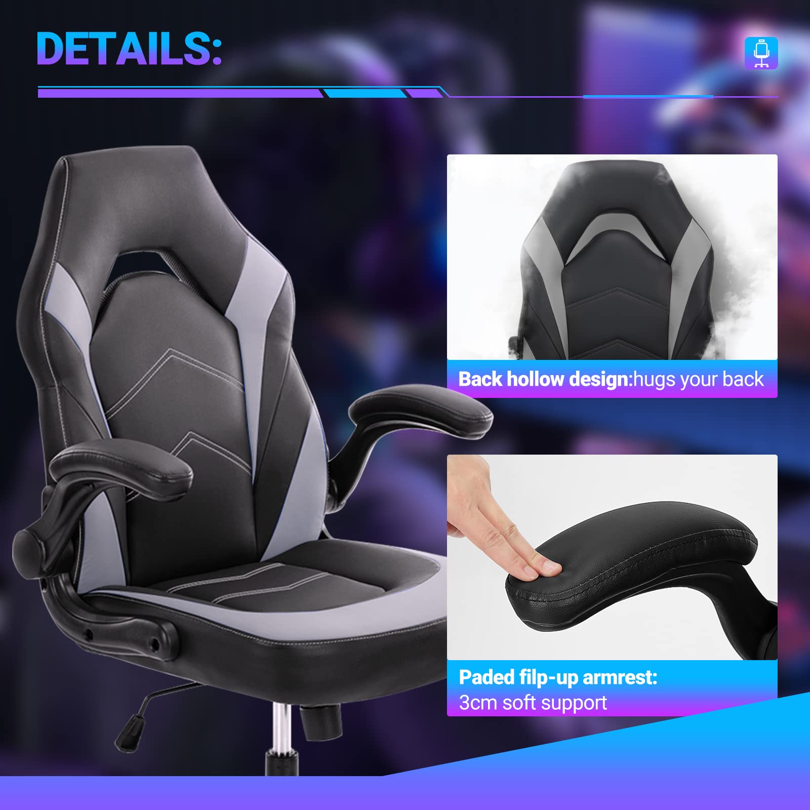 Amazon.com: CUANBOZAM Gaming Computer Chair Ergonomic Office Chair